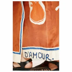 Jupe Soleil D'Amour Soie | Rouille