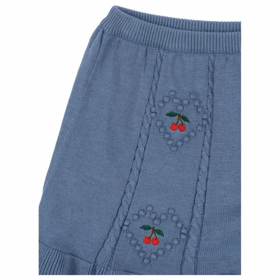 Jupe Soleil Maille Coton Bio | Bleu