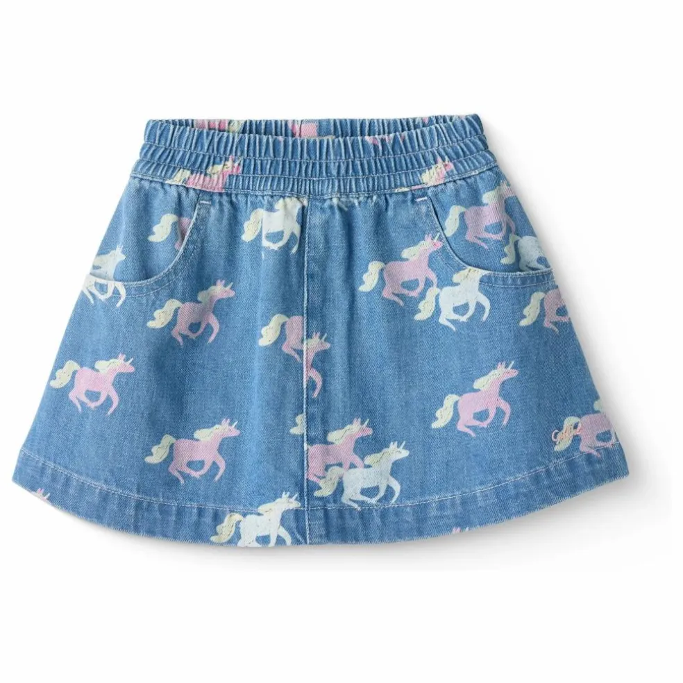 Jupe Unicorne Coton Bio | Denim
