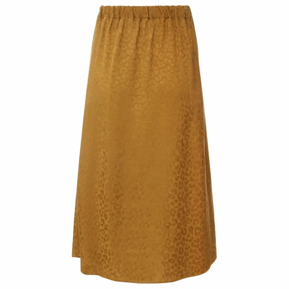 Jupe Volantée Jacquard | Bronze
