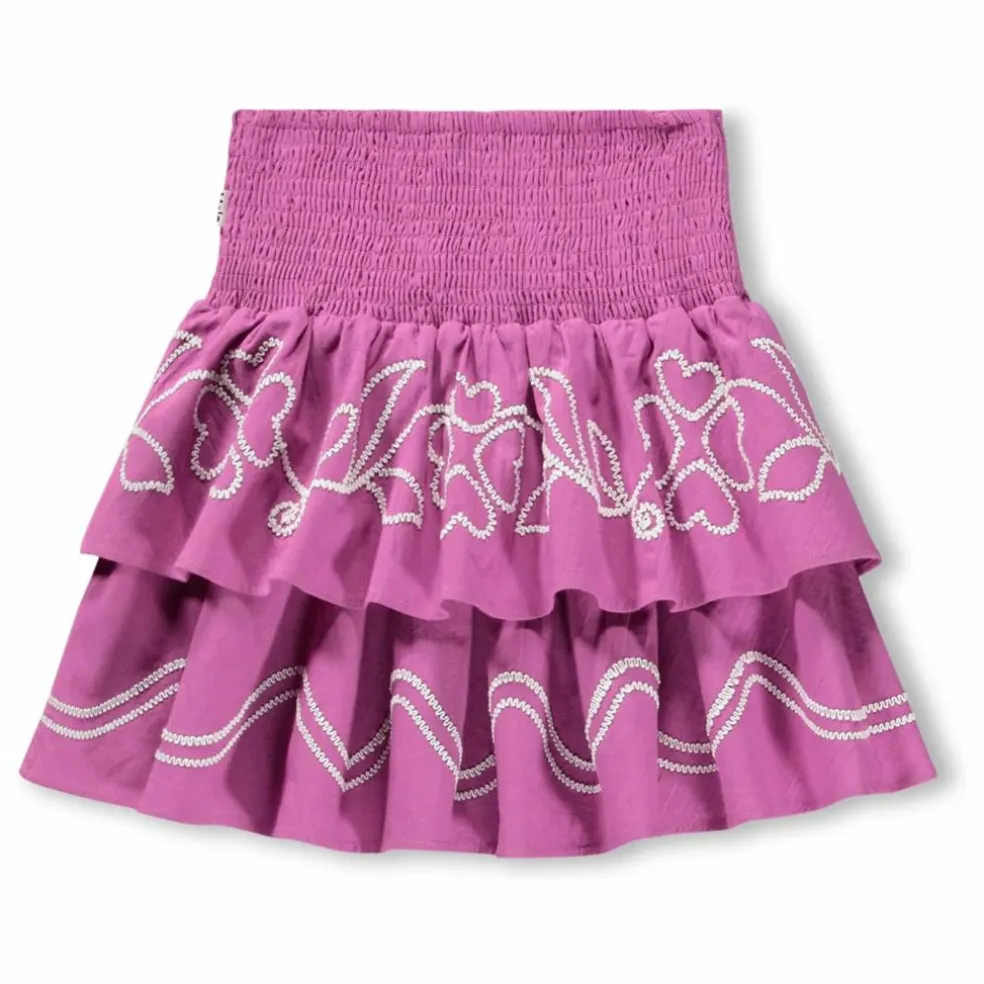 Jupe Volants Bonita Coton Bio | Violet