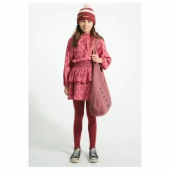 Jupe Volants Carreaux Fleurs | Rose