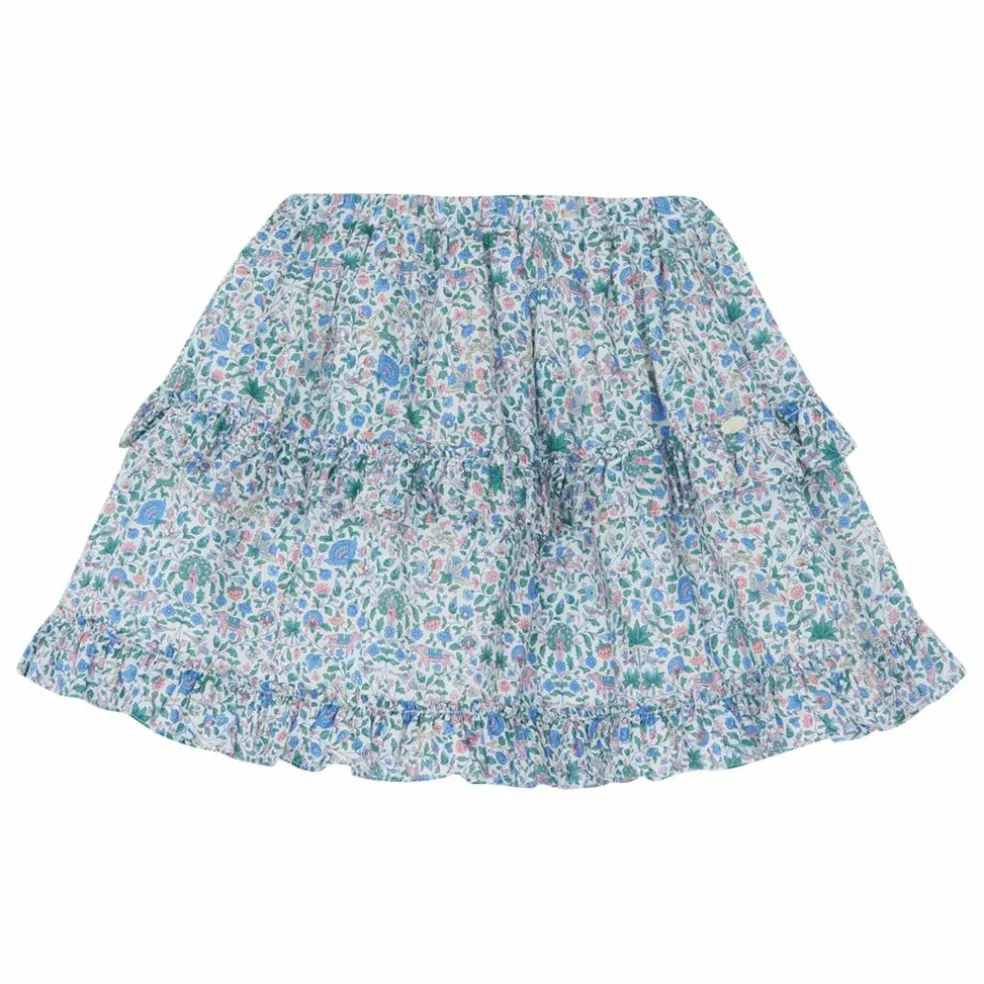 Jupe Volants Liberty | Blanc
