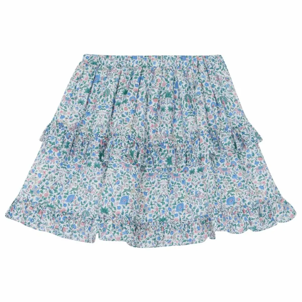 Jupe Volants Liberty | Blanc