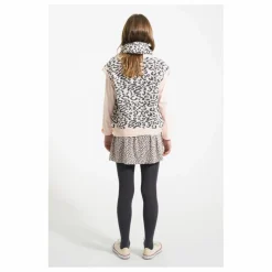 Jupe Volants Léopard Eponge Coton Bio | Rose pâle