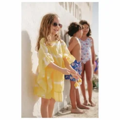 Kaftan avec Pompons Diabolo | Jaune
