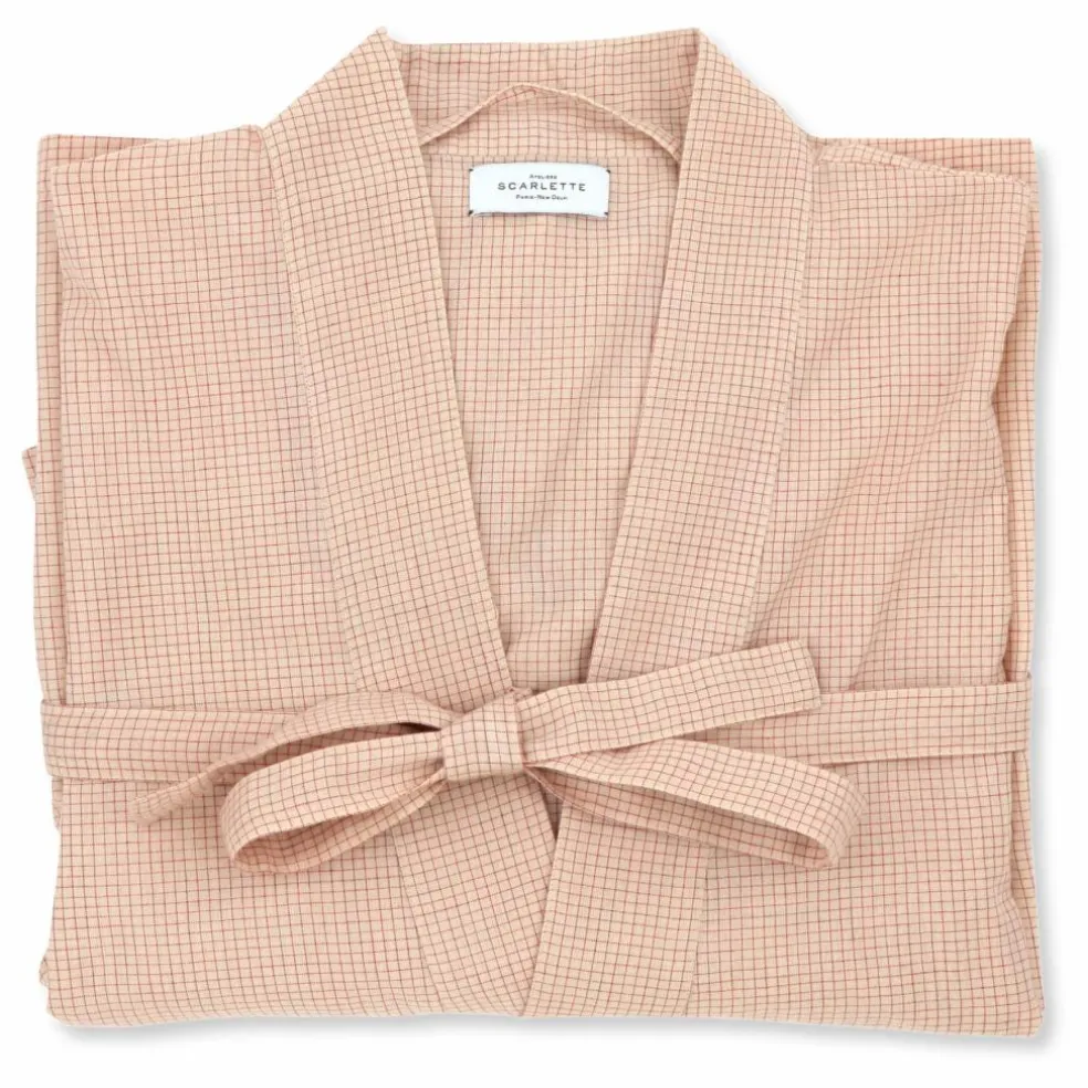 Kimono Grace Carreaux | Rouge