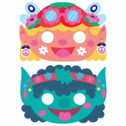Kit de 6 masques à décorer Magic Mask