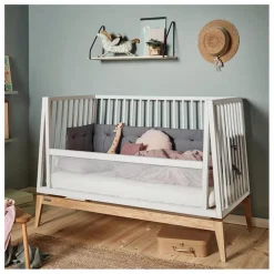 Kit de conversion pour lit bébé évolutif Luna 60x120 | Blanc