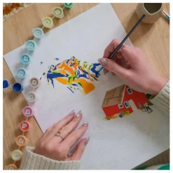 Kit de peinture au numéro - Norvège par Nolwenn Studio