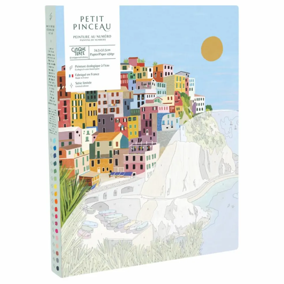 Kit de peinture au numéro - Cinque terre par Kenzie Elston