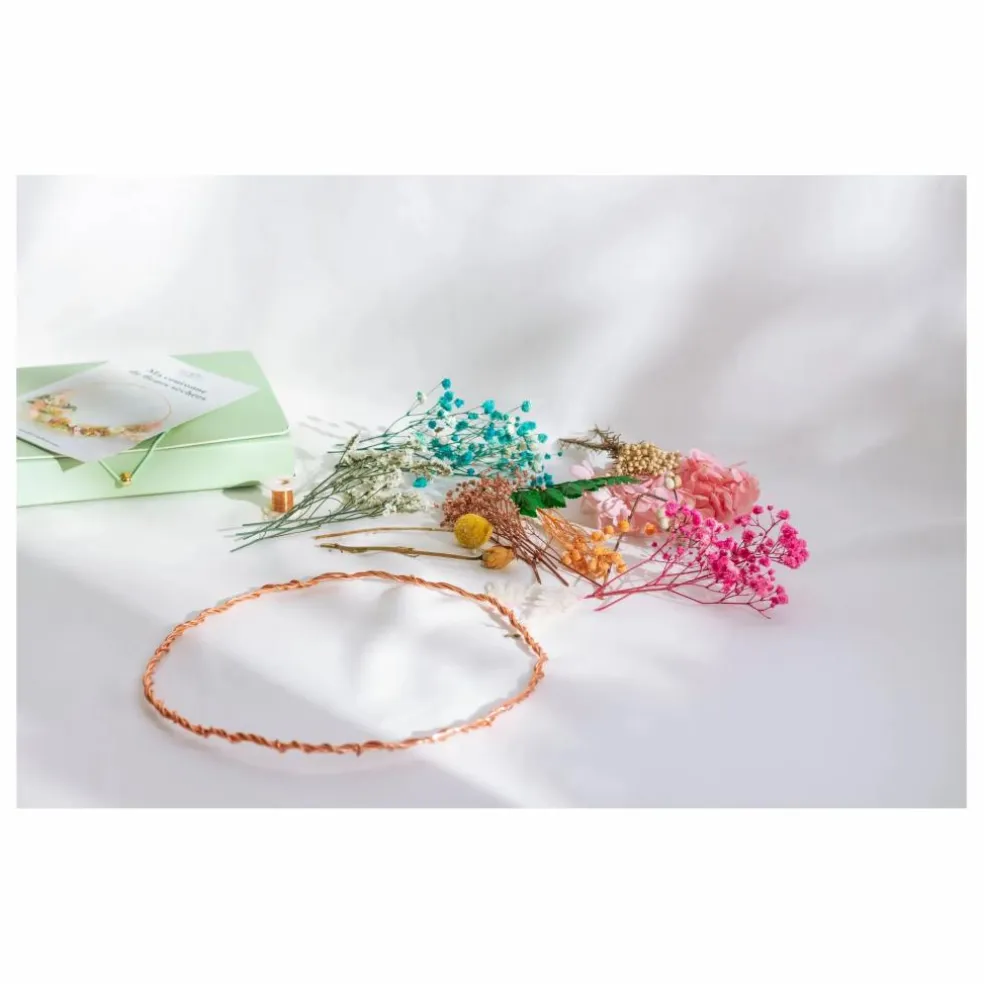 Kit DIY - Ma couronne de fleurs séchées