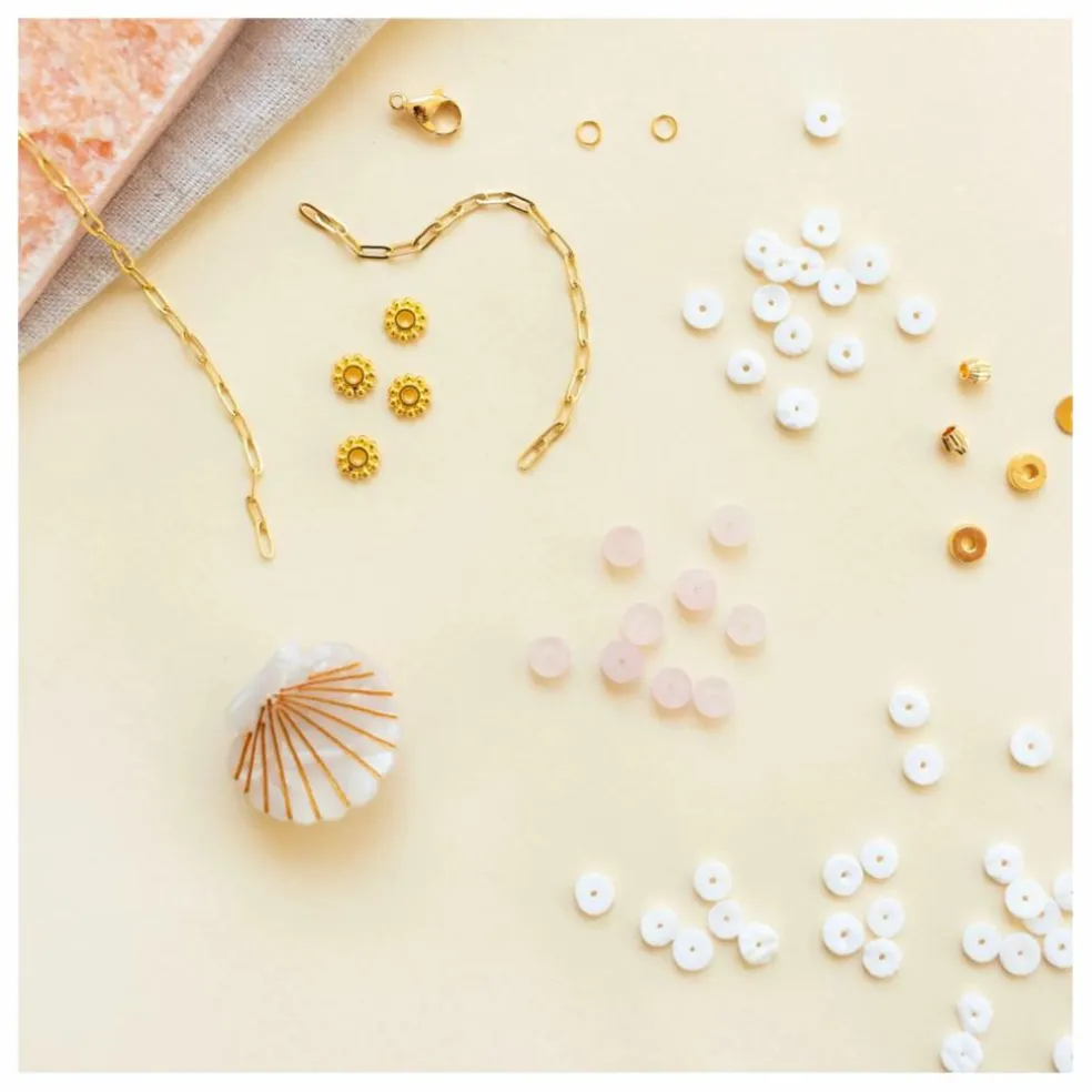 Kit DIY - Mon collier en perles heishi et quartz