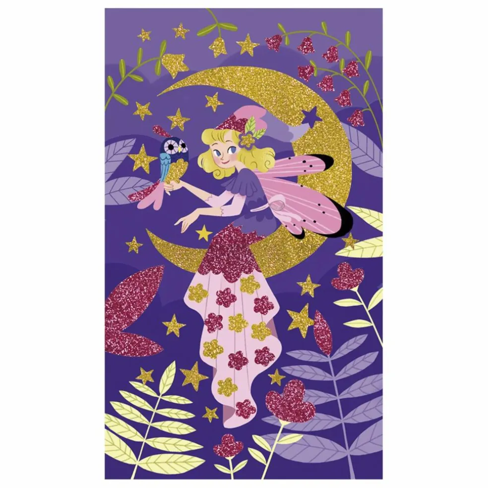 Kit pour dessins pailletés Fées - Janod x Hachette