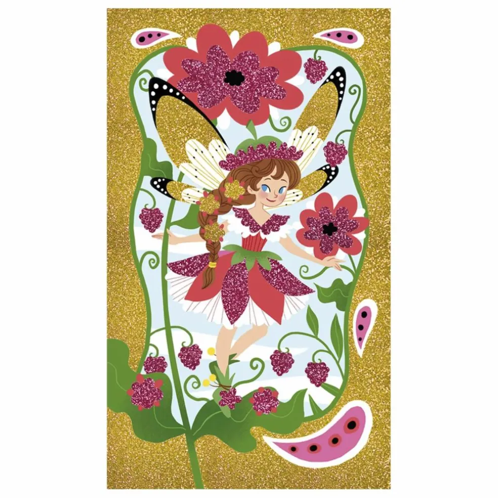 Kit pour dessins pailletés Fées - Janod x Hachette