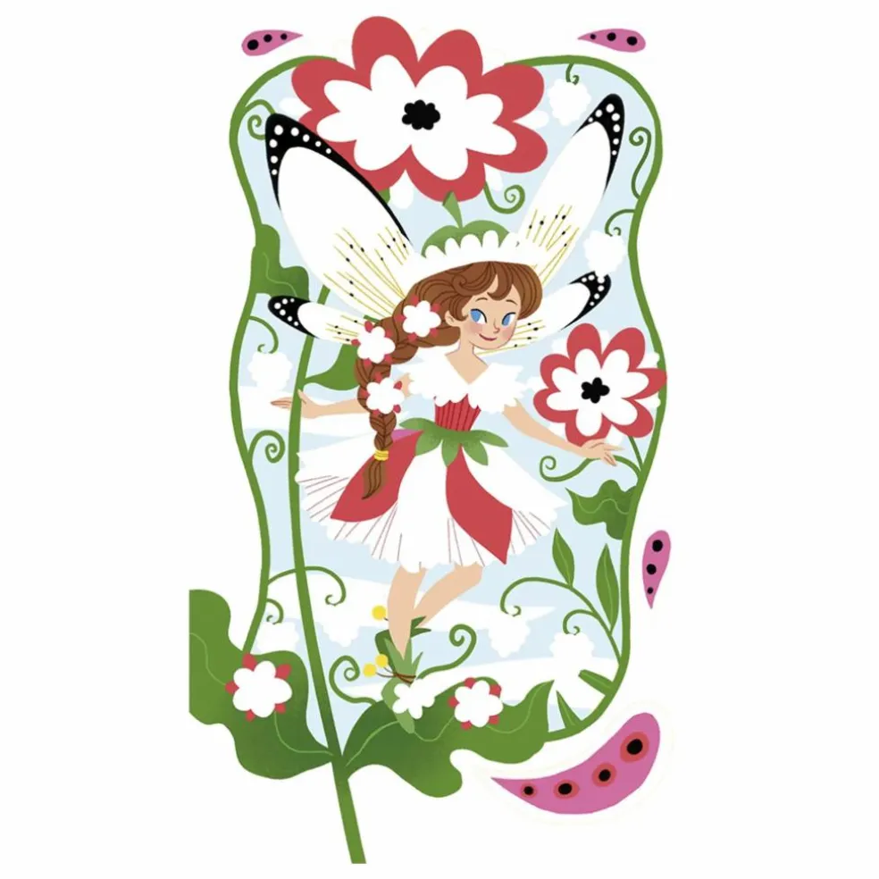Kit pour dessins pailletés Fées - Janod x Hachette