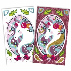 Kit pour dessins pailletés Licornes - Janod x Hachette