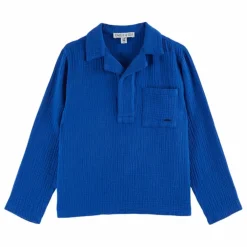 Kurta Gaze de Coton | Bleu roi