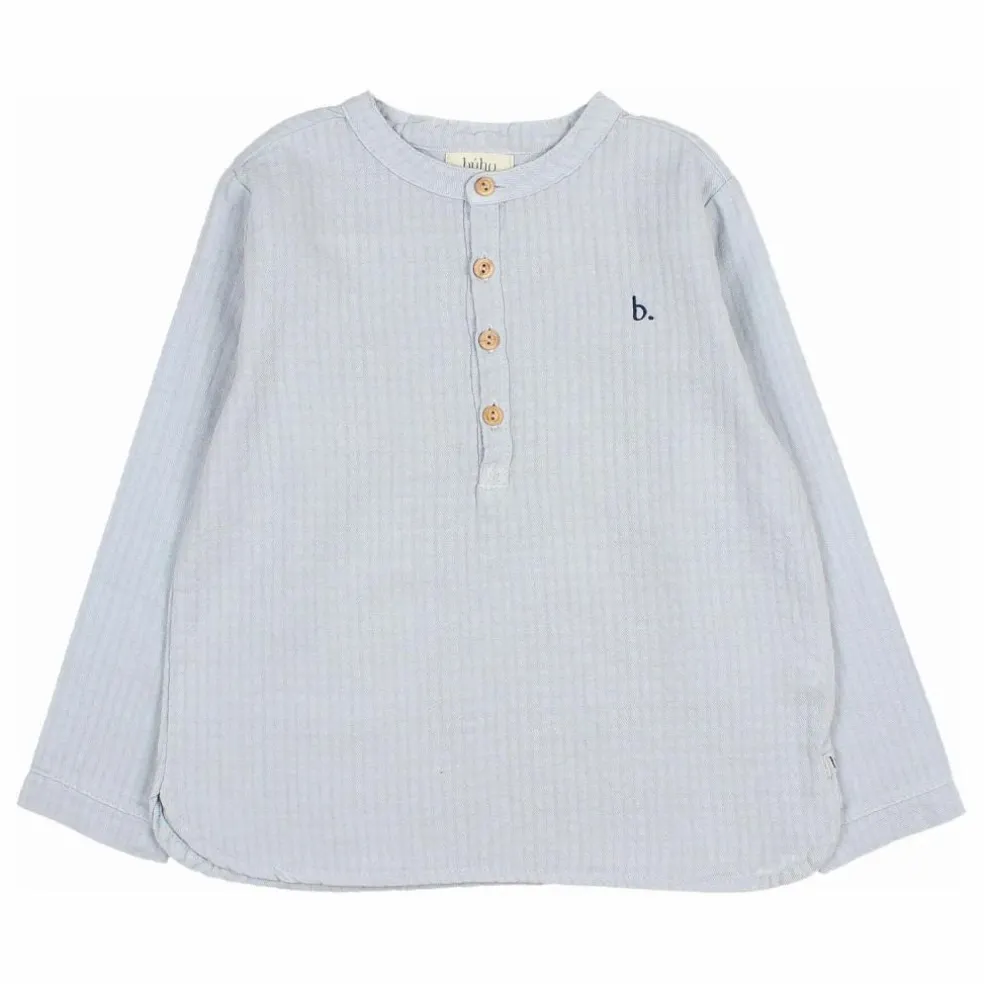 Kurta Gaze de Coton | Bleu gris