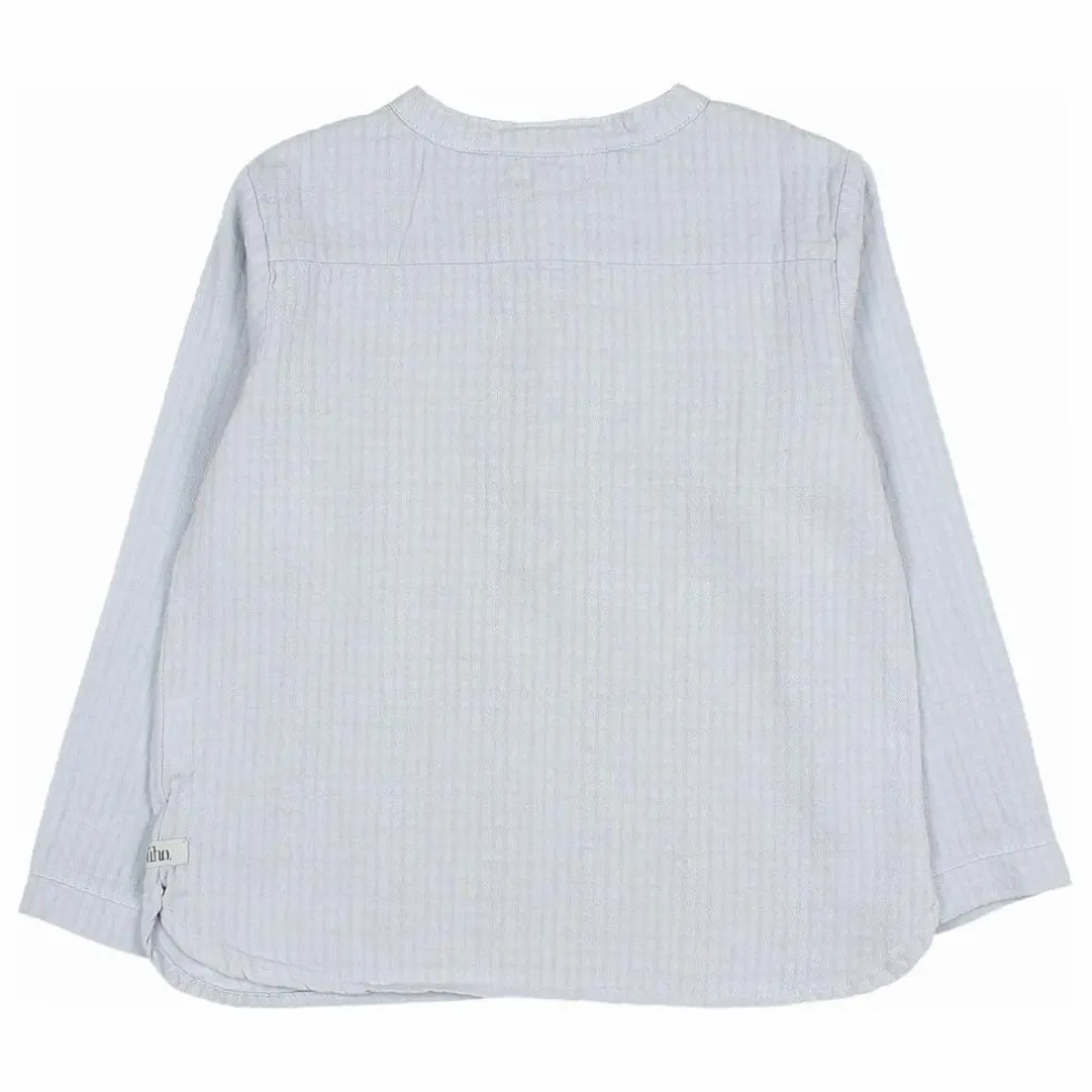 Kurta Gaze de Coton | Bleu gris