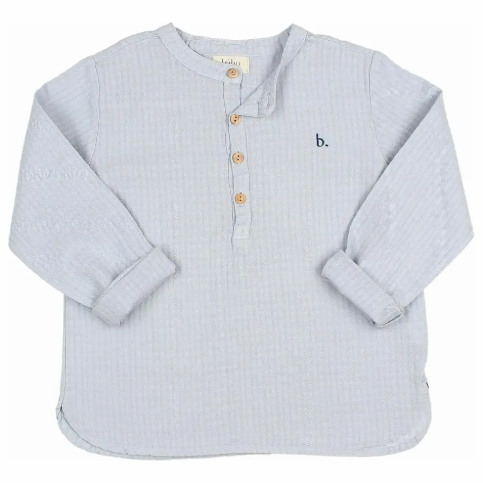Kurta Gaze de Coton | Bleu gris