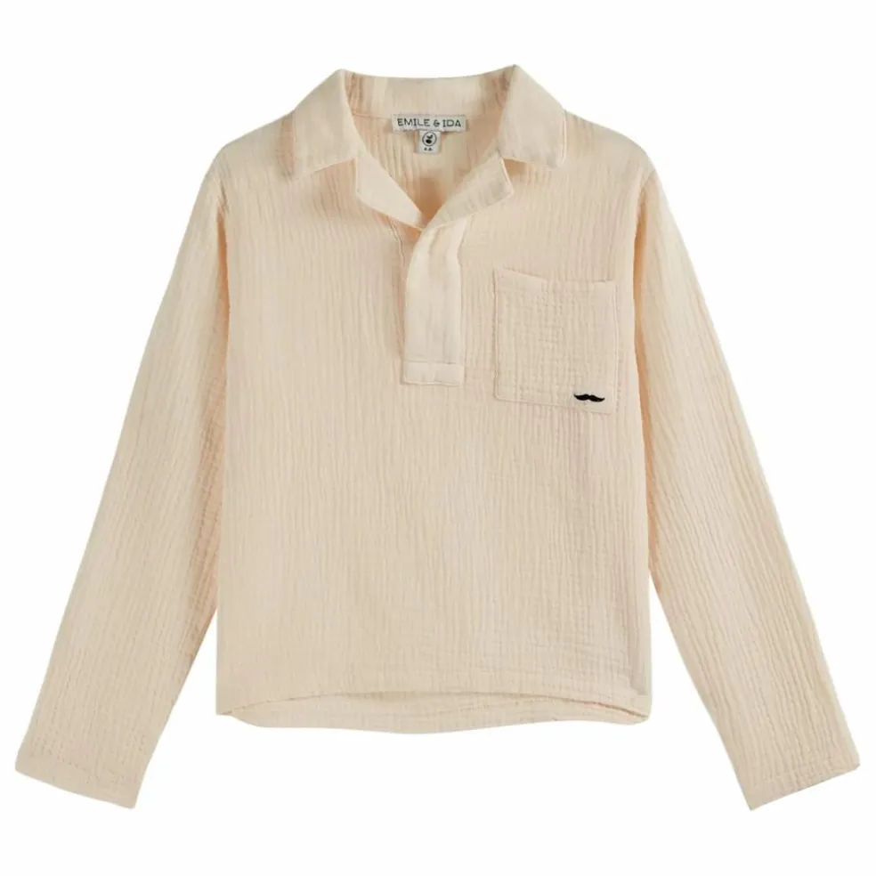 Kurta Moustache Gaze de Coton | Ecru