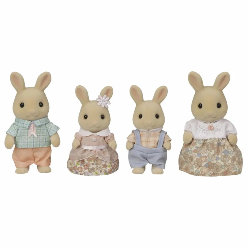 La famille lapin crème