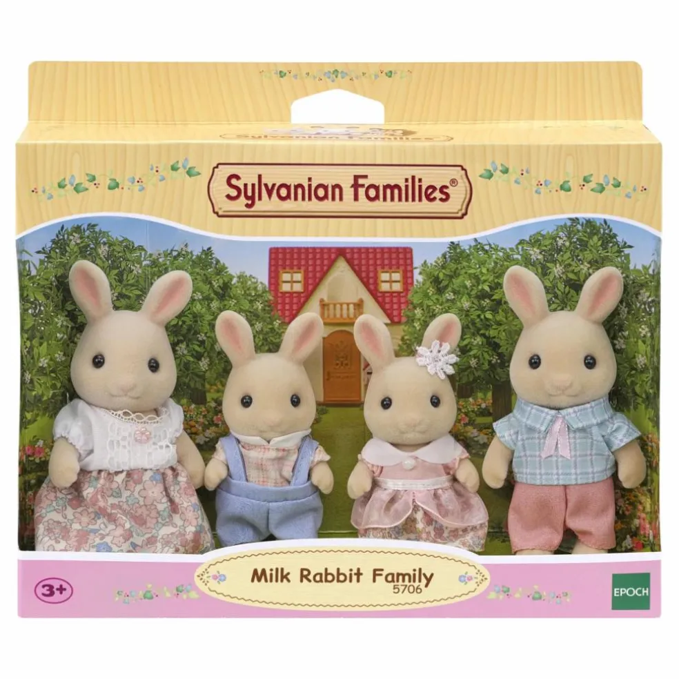 La famille lapin crème