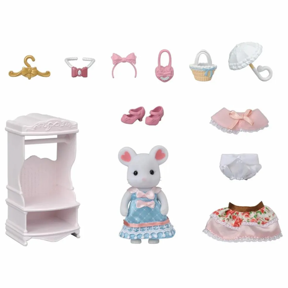 La valisette de mode et grande sœur souris marshmallow