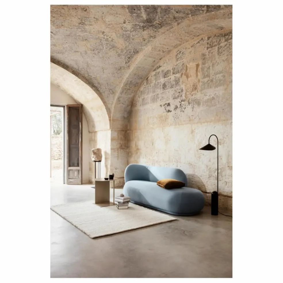 Lampadaire en marbre Arum | Noir