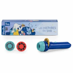 Lampe à histoires Puce et Pilou | Bleu
