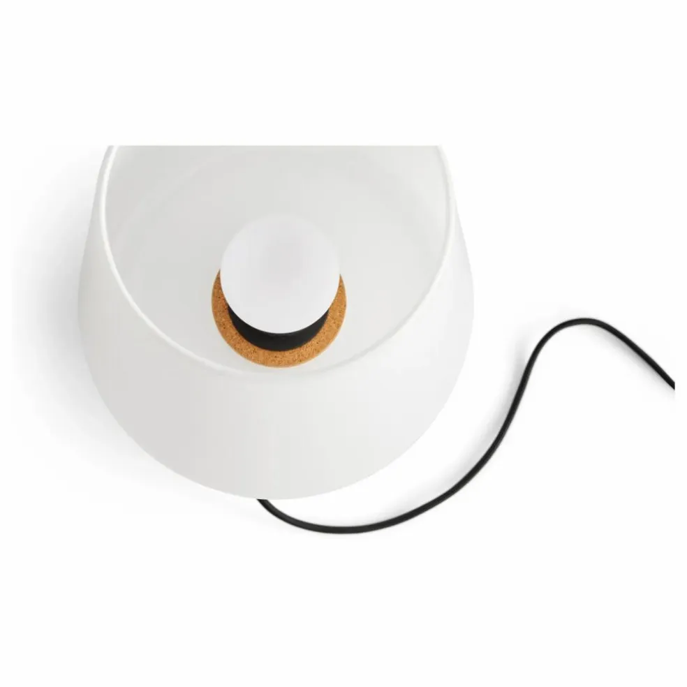 Lampe à poser Apollo en verre opalin | Blanc