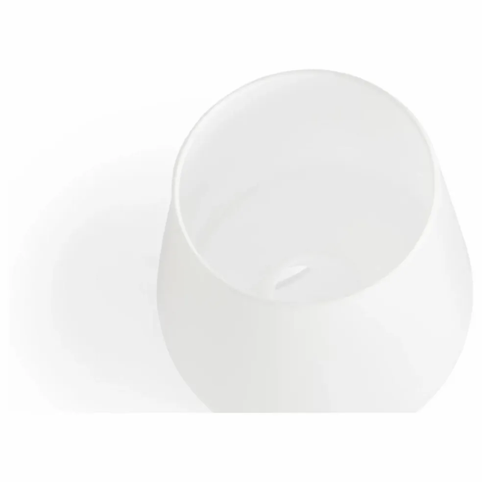 Lampe à poser Apollo en verre opalin | Blanc