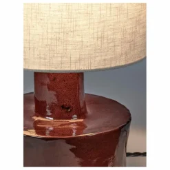 Lampe à poser Catherine en céramique | Rouge
