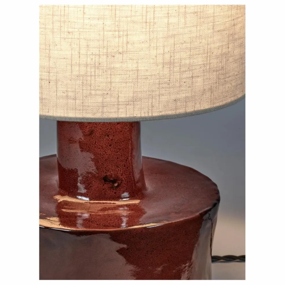 Lampe à poser Catherine en céramique | Rouge
