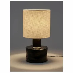 Lampe à poser Catherine en céramique | Noir