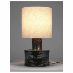 Lampe à poser Catherine en céramique | Noir