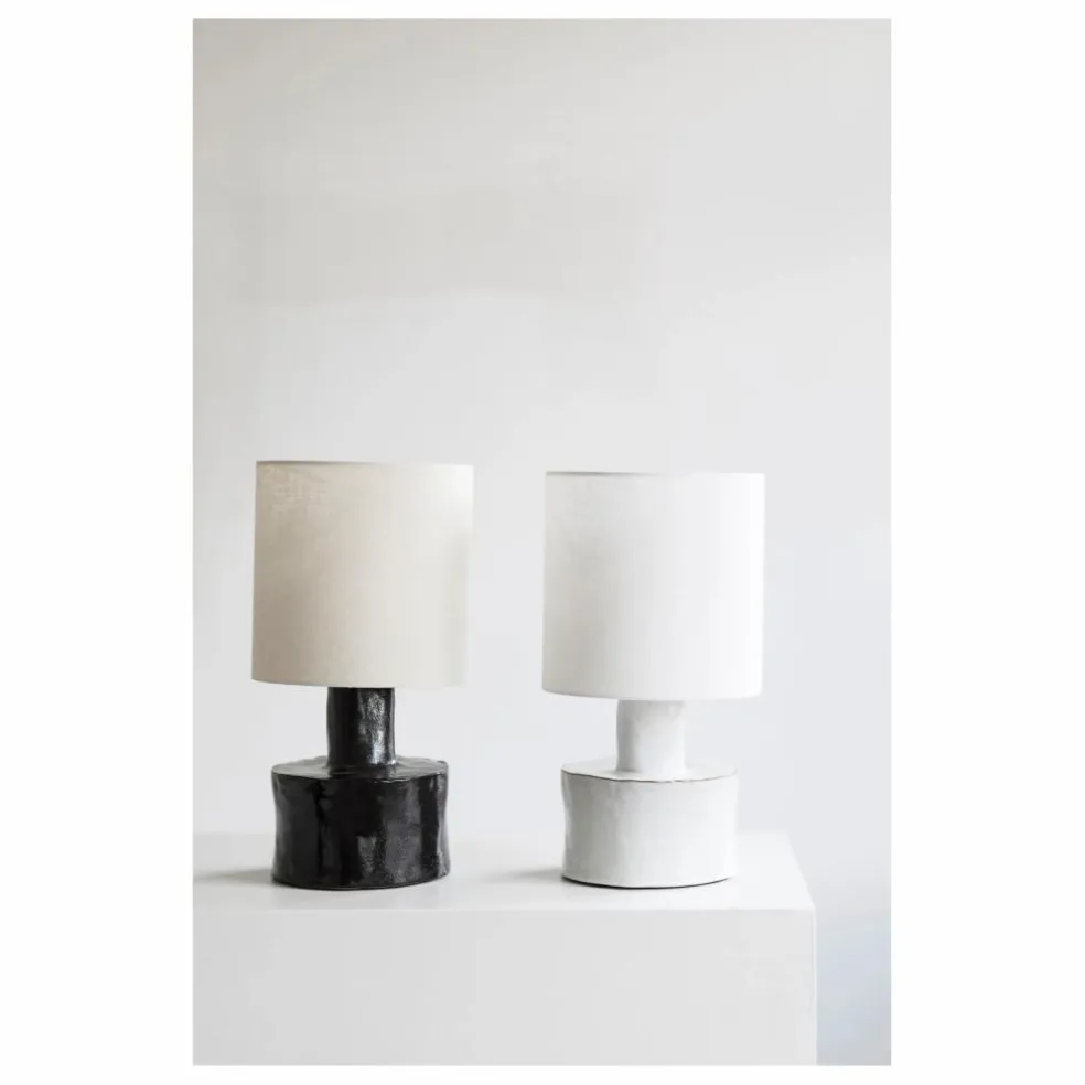 Lampe à poser Catherine en céramique | Noir