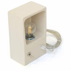 Lampe à poser en céramique | Beige