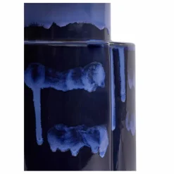 Lampe à poser en grès John, Anita Le Grelle | Bleu marine