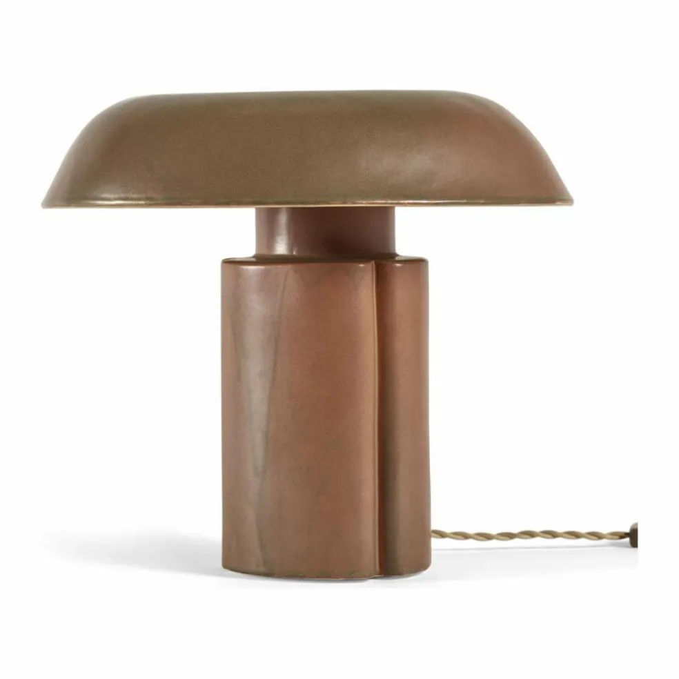 Lampe à poser en grès Oliver, Anita Le Grelle | Marron