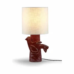 Lampe à poser en grès Paloma, Marie Michielssen | Rouge
