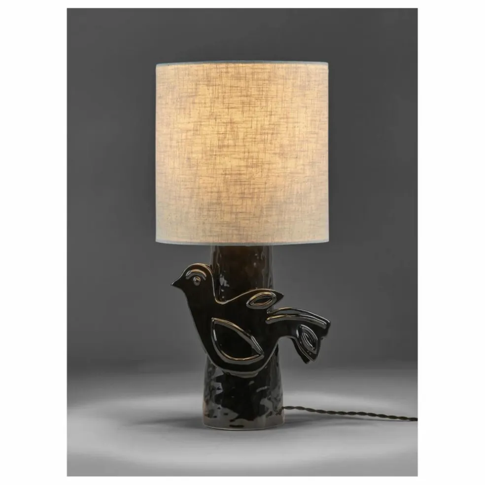 Lampe à poser en grès Paloma, Marie Michielssen | Noir