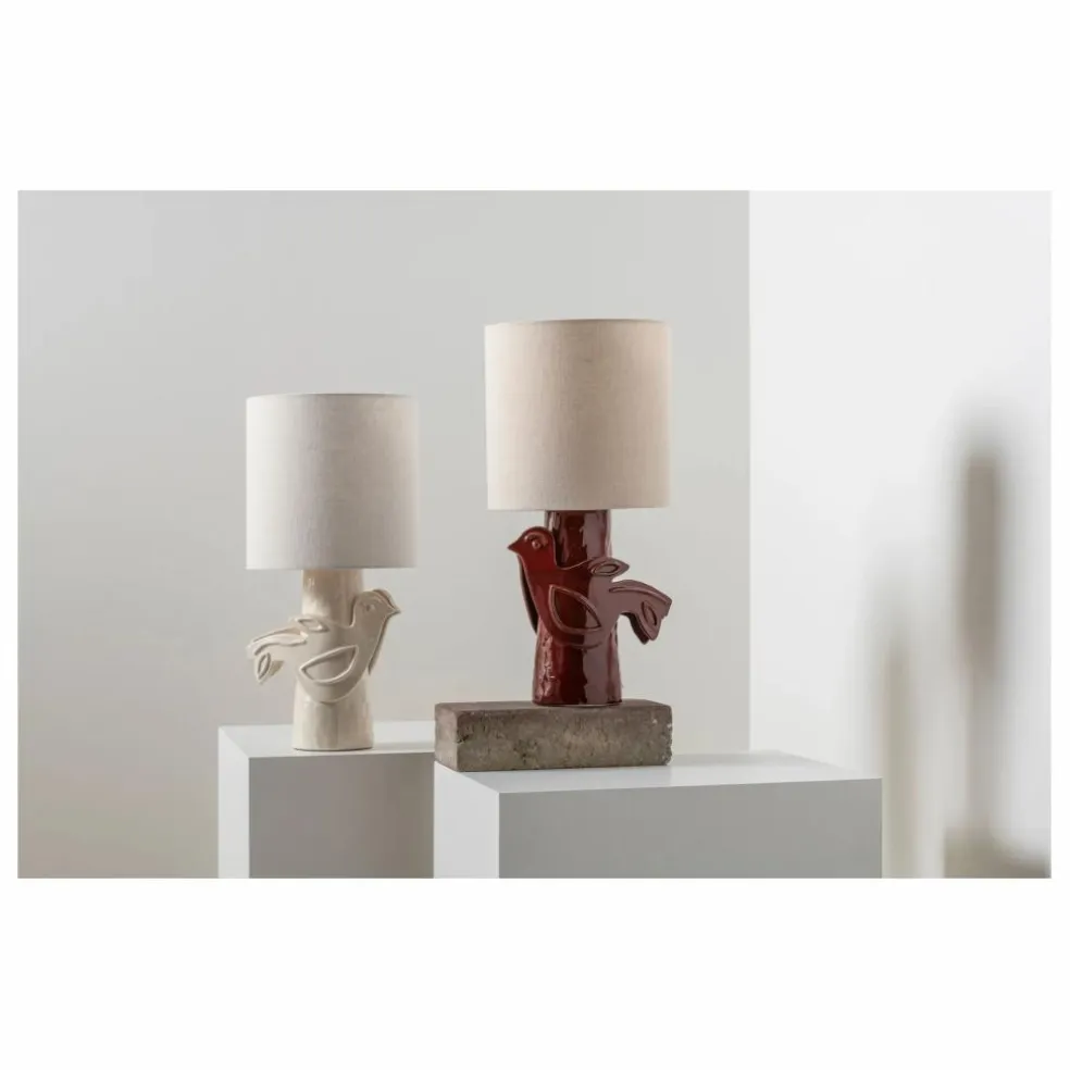 Lampe à poser en grès Paloma, Marie Michielssen | Blanc