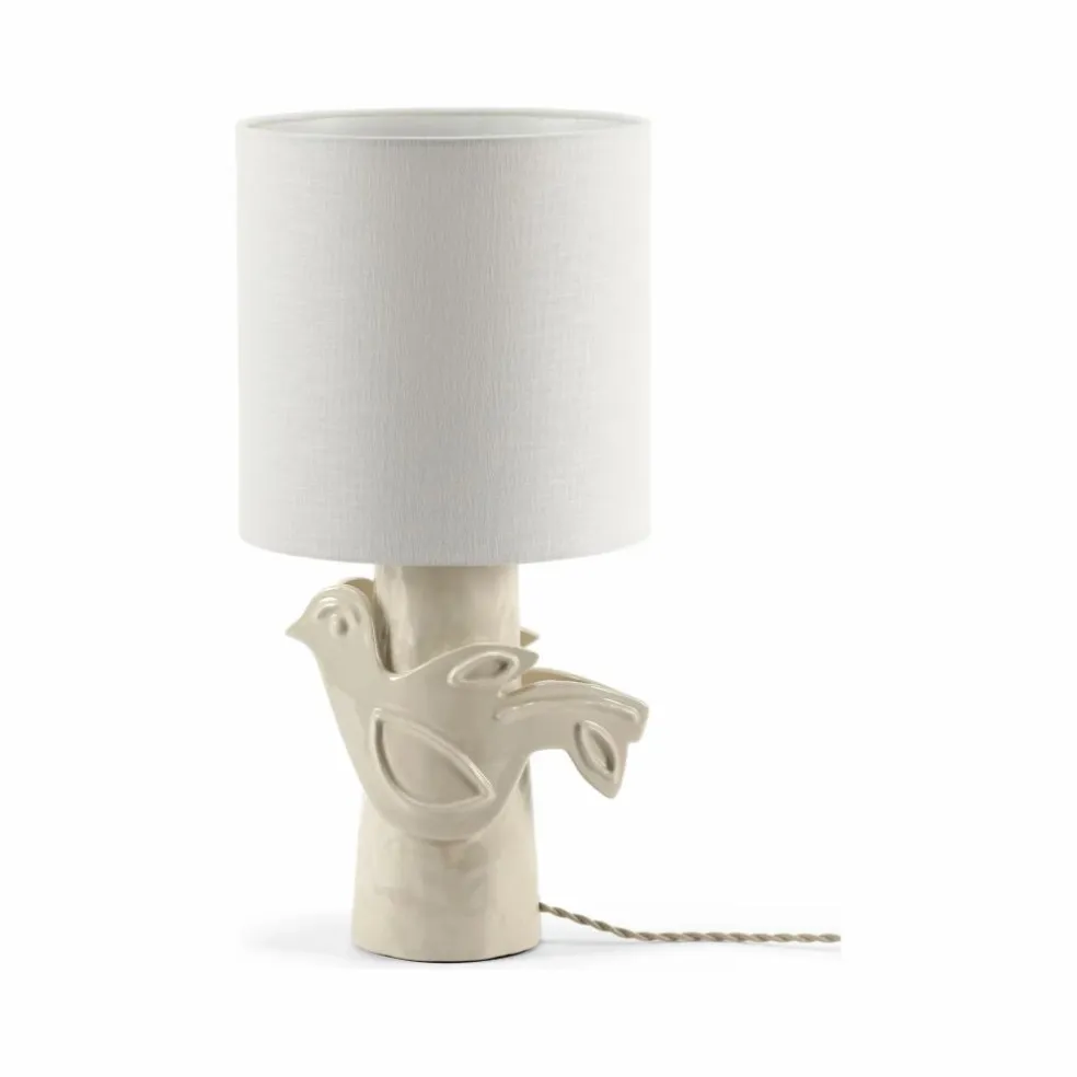 Lampe à poser en grès Paloma, Marie Michielssen | Blanc