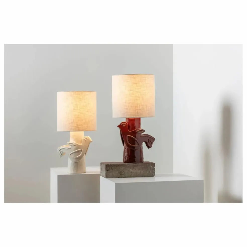 Lampe à poser en grès Paloma, Marie Michielssen | Blanc