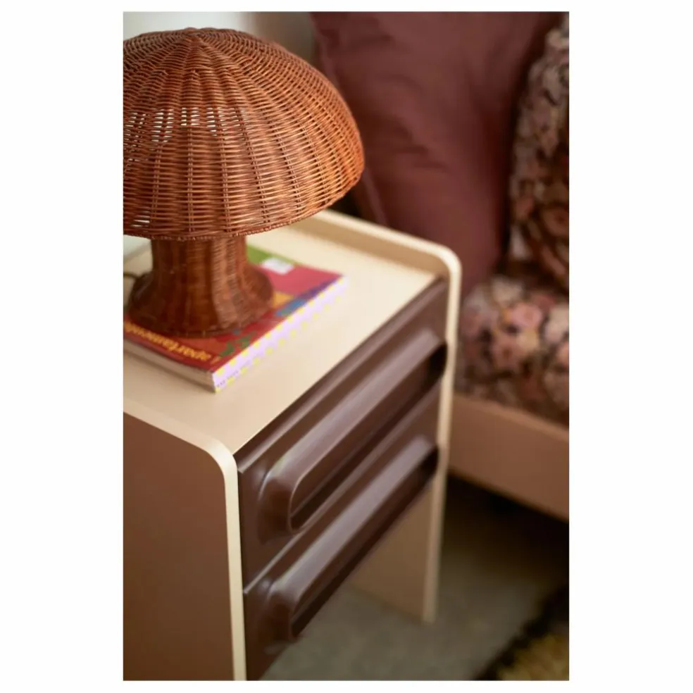 Lampe à poser en osier