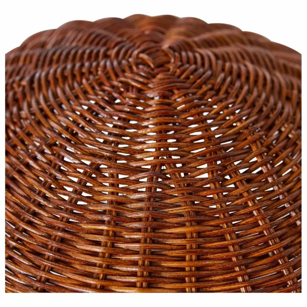 Lampe à poser en osier