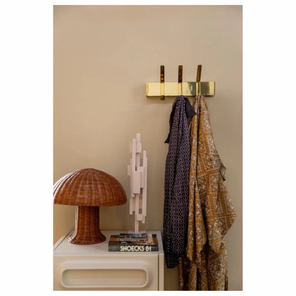 Lampe à poser en osier