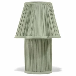 Lampe à poser en soie Myra | Sauge